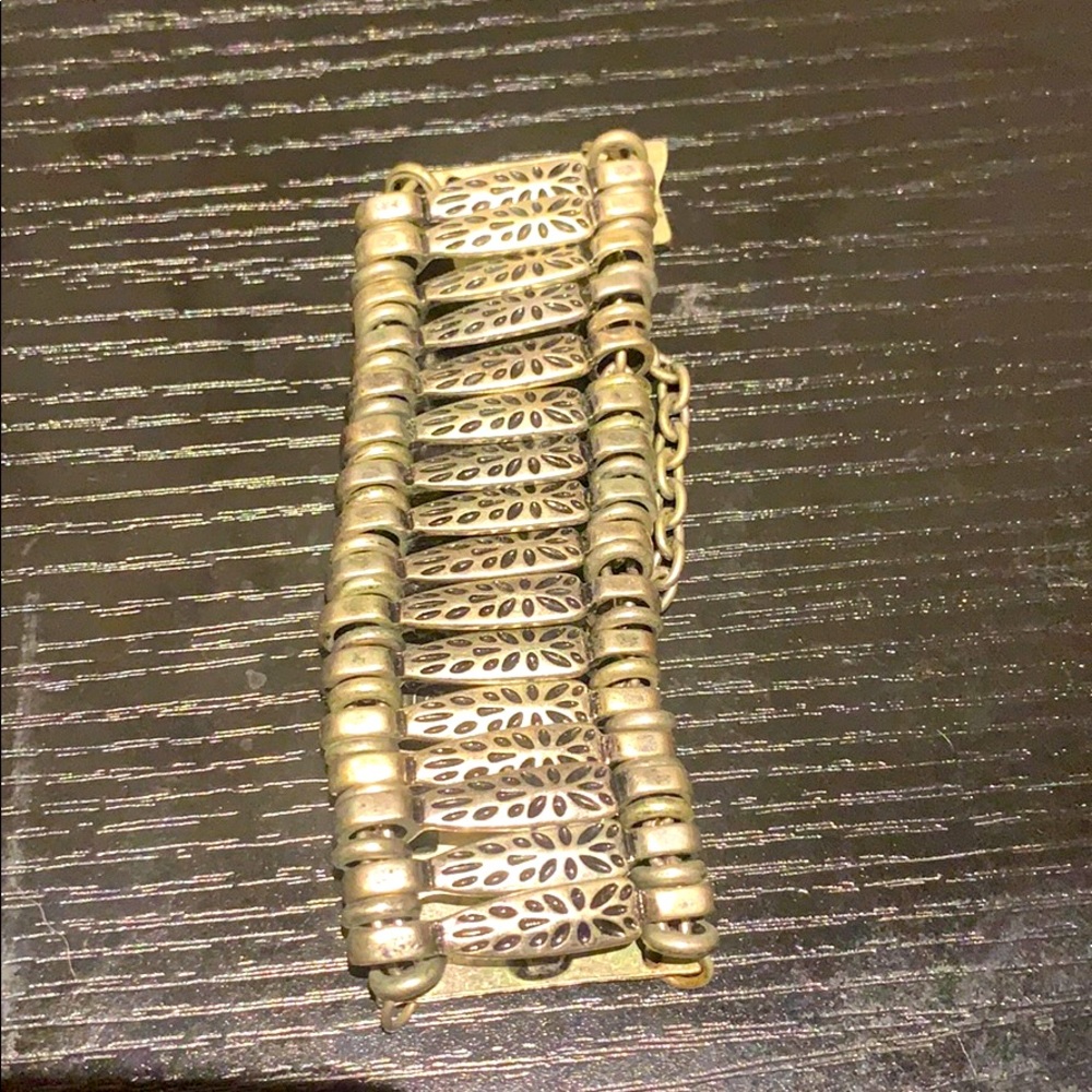Silver boho styled bracelet